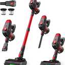 Cordless Vacuum Cleaner, 500W 45Kpa 60Mins Stick Vacuum Cleaner for Home, Self-Standing Vacuum with 1.5L Dust Cup and HEPA Filter, Anti-Tangle Brush for Hardwood Floors, Carpets, and Pet Hair