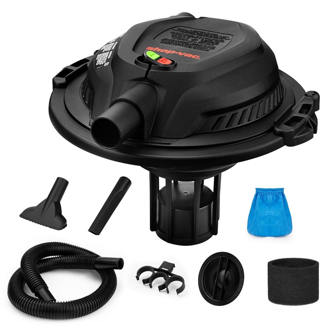 Shop-Vac 2.5 Peak HP Wet/Dry Vac Bucket Head, Fits 5 Gallon Bucket (Sold Separately), Portable Shop Vacuum, 1.25 Inch Diameter x 4 Foot Hose, 6 Foot Cord, Ideal for Jobsite, Garage, Workshop & Home