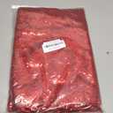 Red Sequin Tablecloth Round 72" Glitter Table Cover Metallic Sequence Table Clothes for Birthday Party Baby Shower Wedding