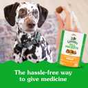 Greenies Pill Pockets for Dogs Large Size, Dog Treat Pouch for Capsule Medication, Chicken Flavor, (6) 7.9 oz. Pouches (EXP 12/16/26)