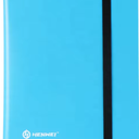 9 Pocket Trading Card Binder,360 Side-Loading Card Collection Binder,Ringless Card Binder with Strap,PP Card Holder Album for TCG,CCG,MTG,Game,Sports Cards,Good Gift for Card Collectors-Blue