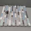 Art3d 10-Sheet Heavy-Duty Peel and Stick Backsplash, Waterproof Wall Tiles Stick on Kitchen Backsplash Living Space, Gray & Blue