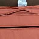 Outdoor 18 inch Square Patio Dining Chair Pads – Comfortable Fiber-Filled Seat Cushions with Ties, Reversible Polyester Fabric - Coral, Set of 4