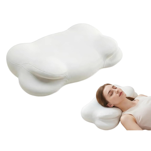 Cloud Pillow, Ergonomic Memory Foam Cervical Neck Support Pillow with Breathable Pillowcase, Dual Height Cloud Align Pillow for Side Back Stomach Sleepers