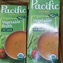 Pacific Foods Organic Vegetable Broth, Low Sodium, 32oz, 12-pack Keto Friendly, Best By 17 OCT 27