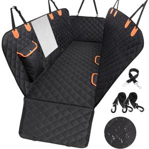 Dog Car Seat Cover for Back Seat 600D Scratchproof Nonslip Durable Waterproof Cars Pet Backseat Covers with Mesh Window Dogs Hammock for CarSUV, Truck (54" W x 58" L) (Standard)