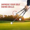 HRUIYL Retractable Golf Swing Trainer, Golf Grip Trainer, Golf Training Aid for Warm-Up, Golf Swing Training Aid, Grip Trainer Golf Club, Strength & Tempo Training for Chipping Hitting