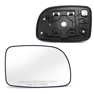 FormiPow Passenger Side Heated Mirror Glass for Hyundai Santa Fe 2007 2008 2009 2010 2011 2012, Right Side Rear View Replacement with Defrost