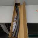 Universal Trampoline Replacement Curved Net Pole, Curved Pole Kit for 10-16ft Frame, with Plastic Tube Cap, Mounting Hardware, Foam Padding