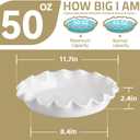 Sweejar Ceramic 11.5 Inches Pie Pan for Baking, Deep and Fluted Porcelain Round Pie Dish, Non-Stick Pie Plate for Pumpkin Pie, Apple Pie, Pie Pots with Morden Farmhouse Design(Red)