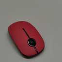 VssoPlor Wireless Mouse, 2.4G Slim Portable Computer Laptop Mouse with Nano Receiver Quiet Silent Optical Mice for Notebook, PC, Laptop, Computer-Black and Red