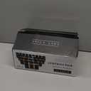 Glass Spice Jars with Label and Stainless Steel Lids (24 x 4oz) Spice Containers with 240 Labels, Shaker Inserts, Steel Funnel, Empty Square Empty Square Seasoning Organizer (Black)