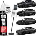 Touch Up Paint for Cars (Stealth Grey PN01), Compatible with Tesla Model Y/3/X/S, 0.4 fl oz Color Accurate 2-in-1 Car Paint Scratch Repair Pen, Easy to Use, Fast-Drying, Long-Lasting