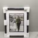 Yaetm 16x20 Black Picture Frame with Decorative Inner Frame, Single