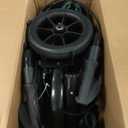 WALK MATE 3 Wheel Rollator Walker with Seat for Slim Seniors, Padded Backrest Lightweight Foldable Walker Ideal for Elderly, 8 Inch Tri-Wheel Modern Mobility Walking Aid Aluminum, Green