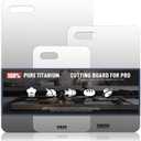 Titanium Cutting Board, 100% Pure Titanium Cutting Boards For Kitchen, Best Non Toxic titanium chopping board, Dishwasher safe, Hygiene and Durability for Meat, Fruit, and Vegetables 