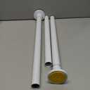 White Shower Curtain Rod 31 to 80 Inch,1 Inch Diameter Adjustable Spring Tension Stainless Steel Telescoping Rod,Easy Install,No Rust