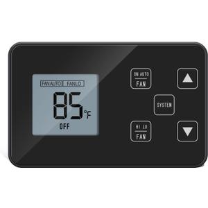 Briidea RV Thermostat Compatible with Coleman 7330 * 335*, 7330 * 385*, 7330 * 336* Series, Camper Thermostat with Digital LCD Screen, 55-90, 12V DC, Ideal for Heat Pumps, Air Conditions, Fans