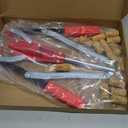 Wine Bottle Double Lever Hand Corker, For Standard Wine, Belgian Beer, and Synthetic Plastic Corks, with 20 Count Wine Corks