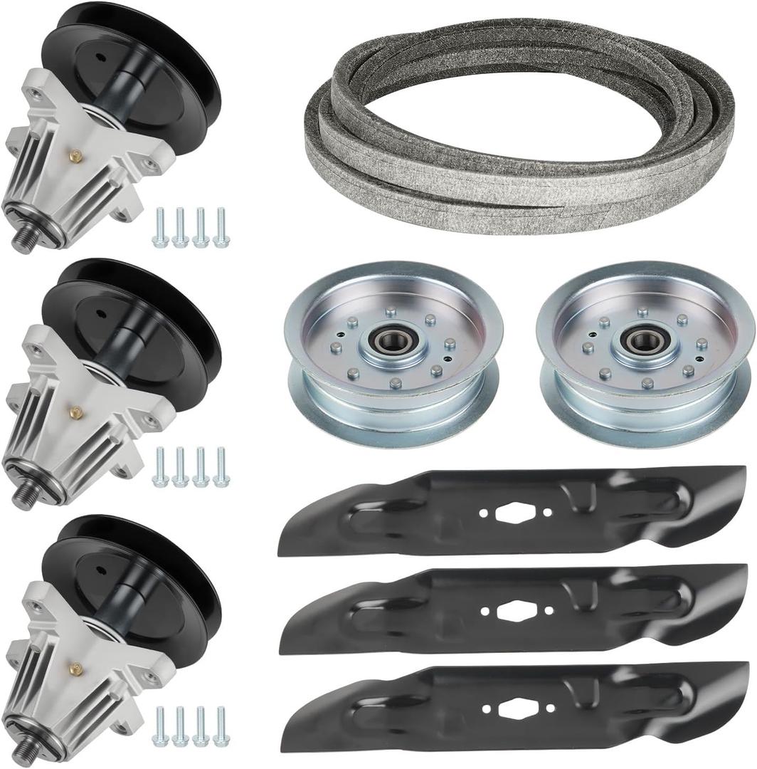 ILONPA 54 inch Deck Rebuild Kit 618P09236 Spindle Fits for Cub Cadet XT1-ST54 ZT1-GT54 ZT2-GX54, for Craftsman T3200 TT440, Includes Blade 742P05086, 139" Belt 754-05025, Idler 756-05034