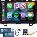 Android Car Stereo for Honda CRV 2007-2011 with Wireless Carplay/Android Auto with WiFi GPS Navigation, 9" Touchscreen Bluetooth Car Radio Support USB FM/RDS Backup Camera Steering Wheel Control