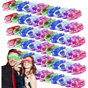 72 Pack LED Glasses Glow in the Dark Party Supplies Favors
