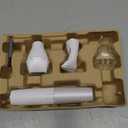 Panasonic Bikini Trimmer and Shaver for Women with 4 Attachments for Fast Easy Gentle Grooming in Intimate Areas, Use Wet/ Dry, Electric Razor, Battery-Operated – ES-WV62-H (White/ Silver)