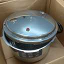 Stainless Steel Pressure Cooker, Kitchen Pressure Cooker for Induction and Stove Top, Pressure Canner with Safety Valves and Steaming Plate, for, Noodles(20CM)