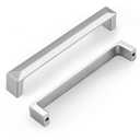 Gobrico 10 Pack 5 inch Hole Centers Kitchen Cabinet Handles, Brushed Nickel Cabinet Hardware, Solid Zinc Alloy Drawer Pulls, 5-3/8" Total Length for Bathroom Cupboard