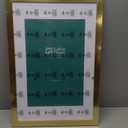 LaVie Home 16x24 Picture Frame Gold Poster Frame,Display Pictures 12x18 with Mat or 16x24 Without Mat, Stable and Sturdy Frame and Polished Plexiglass, Horizontal and Vertical Format of The Walls