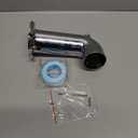 Slip-On Extra Long Tub Spout with Diverter, 1/2 Inch Slip Fit Connection,Chrome Plated