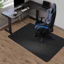 Office Chair Mat for Hard Floor, FURKIT 36"x48" Anti-Slip PVC Computer Chair Mat for Gaming, Unique Y-Shaped Pattern Floor Protector Rug for Rolling Chairs, Large Desk Floor Mat for Home