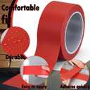 Pangda 6 Rolls 2" x 33 Yards Red Floor Marking Tape and Dance Splicing Tape Warning Safety Durable Non-Abrasive for Social Distancing, Gyms Athletics Restaurant Equipment and More (Red)
