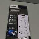 Prime Wire & Cable Prime Wire PB523120 8-Outlet Electronics Surge Protector with 14-3 SJT 6 Foot Cord, White