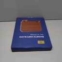 HOSHANHO Magnetic Knife Block, Thickened Acacia Wood Kitchen Knife Holder Stand with Strong Magnets, Multifunctional Double Side Knife Storage Organizer for Kitchen Counter (14*10*4.7 inch)