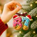 4 x 67 Ornament  Donut 6 7 Christmas Ornaments  Funny Christmas Ornaments  67 Meme Gag Gifts for Kids, Girls  Trendy Stocking Stuffers for Teens  Acrylic 6 7 Trending Ornament Decorations 2025