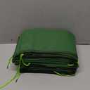 Threan 4 Pcs Long Canvas Sandbags for Flooding Sand Tube Bags Flood Protection Thickened Reusable Rain Wind Flood Barrier with Elastic Band Water Barrier Tube for Door Rain Control, Green (11 ft)