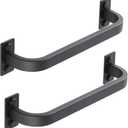 2Pack Bathroom Towel Bar, 10 inch Towel Racks for Bathroom Wall Mounted, SUS304 Stainless Steel Heavy Duty Towel Holder Bathroom Accessories Modern Home Decor, Matte Black Finished