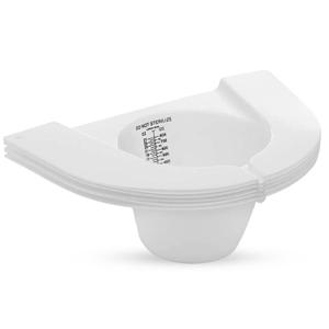 Caremax Supply Urine Collection Hat for Toilet  Pack of 5  Frosted Urine Measuring Container with Clear Readings  Sturdy and Durable  Universal