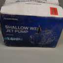 Portable Electric Shallow Well Water Transfer Pump 1.6 HP 1800 GPH for Garden Booster Sprinkler Irrigation Lawn with Adapters (Orange)