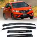 AVS Window rain Guards Window Visor Compatible with 2009-2014 H-onda FIT 4 Door Rain Guards Outside Mount Vent Sun Rain Wind Guards Window Visors for Cars, Vent Deflector 4 pcs 94129