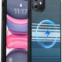 Magnetic for iPhone 11 Phone Case-Compatible with MagSafe-Carbon Fiber Texture-Slim Military Grade Drop Protection Phone Case for iPhone 11 6.1",Camouflage Blue