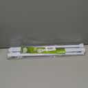 2pcs Spring Tension Rods 33 to 45 inch Adjustable Small Tension Curtain Rod No Drilling Expandable Tension Rod White Spring Loaded Curtain Rods for Windows, Doorway, Closet