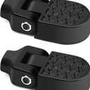 TOBWOLF 1 Pair Mini Bike Rear Pedals, 3.1x1.6 in / 8x4cm Aluminium Alloy Folding Bike Pegs, Non-Slip Bicycle Footrests, Foot Plates Pedals for Folding Mountain Bike, Foldable Bicycle