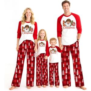 Matching Christmas Pajamas for Family Sets Holiday Jammies Sleepwear Christmas Pjs for Women Men Couples (XL)