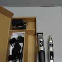 Wahl Groomsman Rechargeable Beard Trimmer kit for Mustaches, Nose Hair, and Light Detailing and Grooming with Bonus Wet/Dry Battery Nose Trimmer  Model 5622v