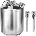 2.5 Gallon 10 L Cleaning Keg, Beer line cleaner with 2D Coupler Keg, kegerator cleaning kit Line Cleaning Kit Cleaning Keg for Beer Line Cleaning