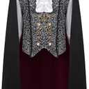 Spooktacular Creations Halloween Men Vampire Costume, Halloween Men's Vampire Cape, Dracula Costume Men (X-Large)