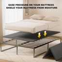 Heavy Duty 10mm Full Bunkie Board 54x75, Foldable Bed Support Panel