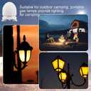 4 Pack Gas Mantles for Outdoor Gas Lamps Preformed Gaslight Mantles for Lamp Post, White
